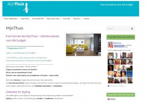 Website MijnThuis Interieuradvies